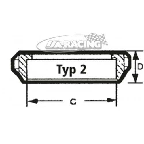 Aluminium Tankdeckelflansch Monza und Aston 2"