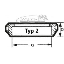 Aluminium Tankdeckelflansch Monza und Aston 2"