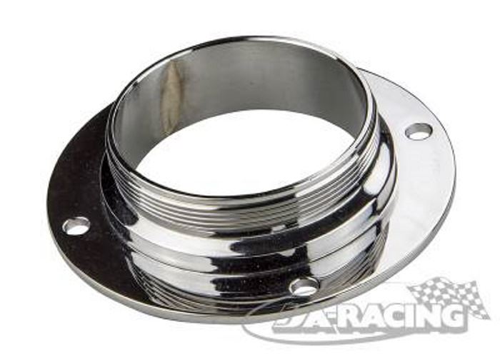 Chrom/Messing Tankdeckelflansch Monza und Aston 2,5" zum Verschrauben