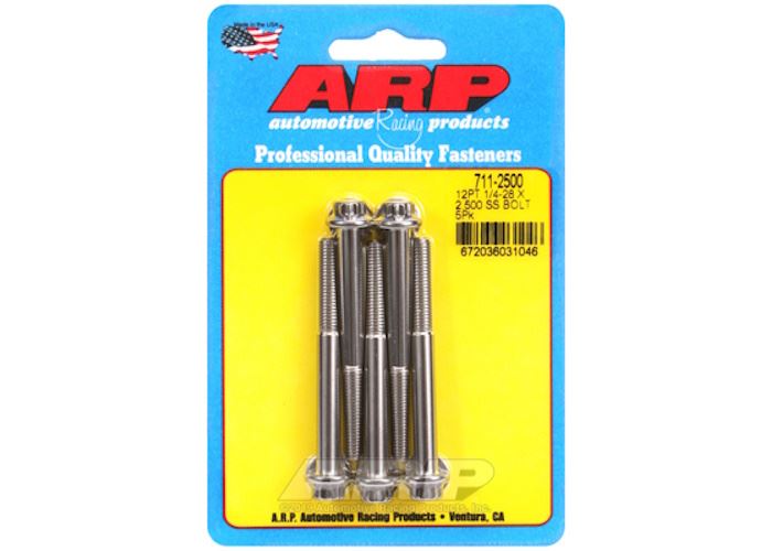 1/4-28"UNF Schrauben Edelstahl mit 12-Kant Kopf