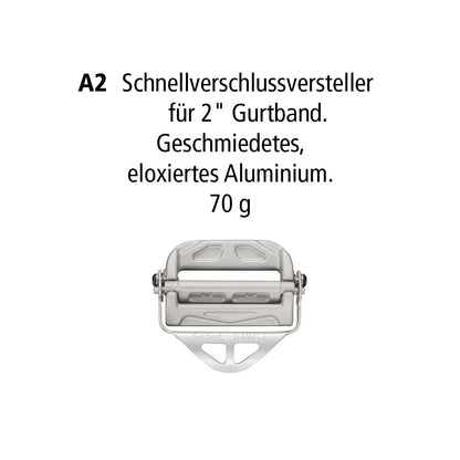 Sabelt Silver Rally 2-2 Sicherheitsgurt, Aluminiumversteller