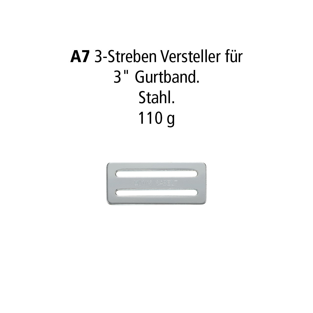 Sabelt Silver Rally 3-3 Sicherheitsgurt, Aluminiumversteller