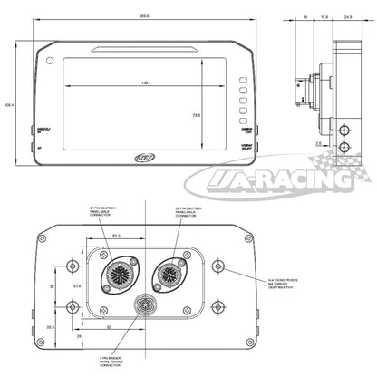 AIM MXP 1.3 TFT Dash Display Logger, 6"