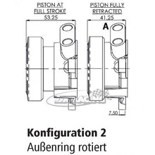 Leichter AP Racing Ausrückzylinder 45mm Kontaktfläche, Aussenring rotiert