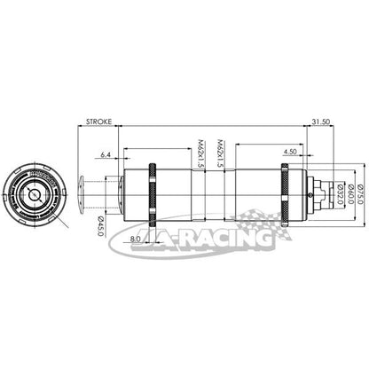 AP Racing Luftheber Heavy- Duty ohne Ablassventil