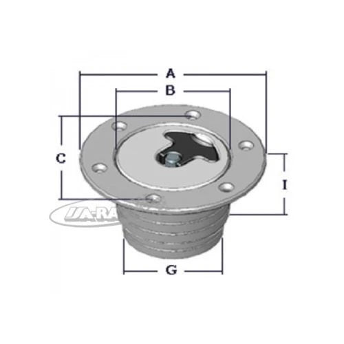 Newton Aero 200 Tankdeckel mit Flansch ohne Schloss