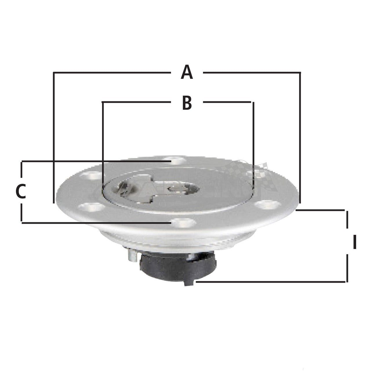 Newton Aero 300 Tankdeckel 3" ohne Flansch mit Belüftung