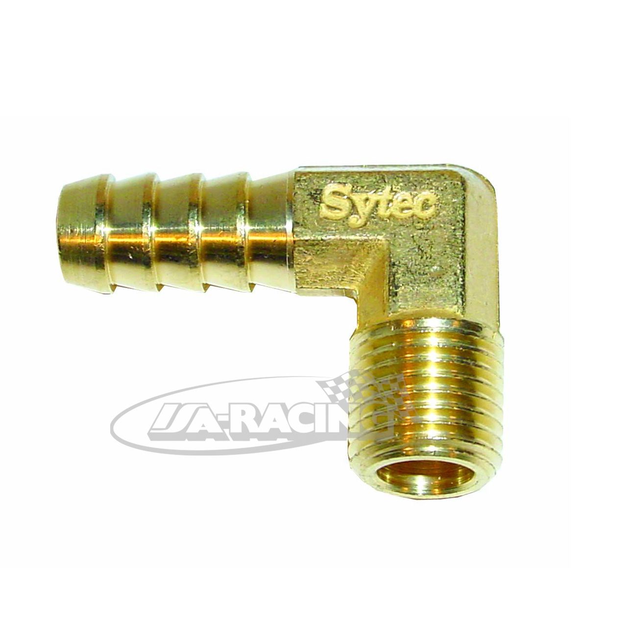 Anschluss 90°, Gewinde 1/4"NPT X 8mm Ø Rohr