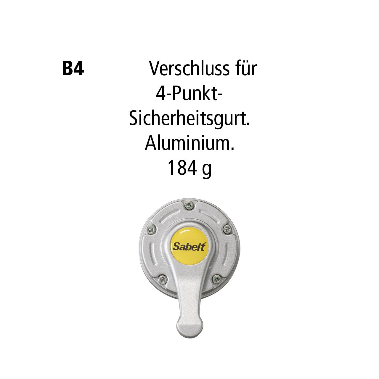 Sabelt Steel Four Point Sicherheitsgurt, Stahlversteller