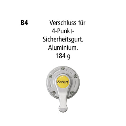 Sabelt Steel Four Point Sicherheitsgurt, Stahlversteller