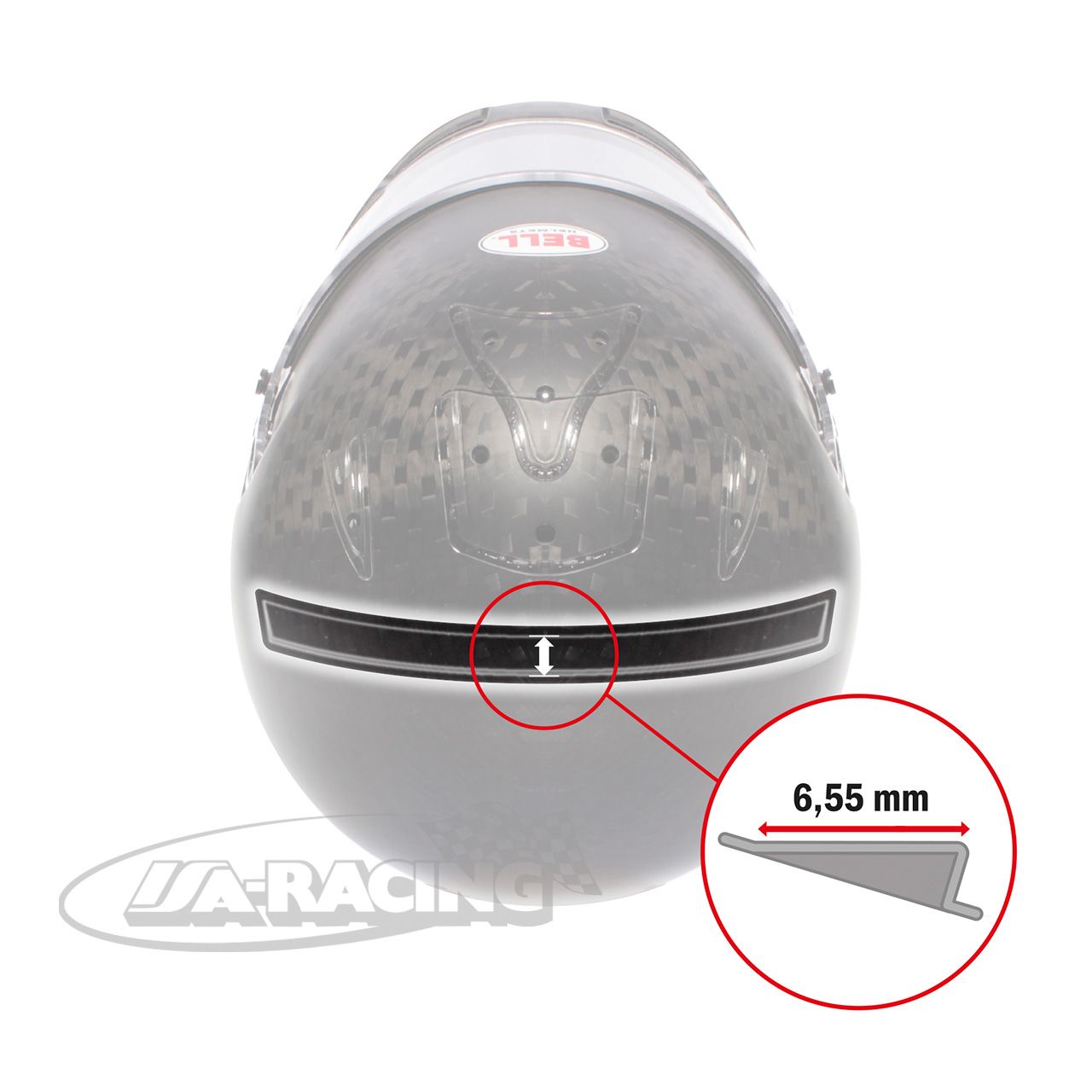 Spoiler oben, für Bell HP7, HP77, HP7 Evo-III, HP7 Evo-IV, RS7, RS7 Carbon, RS7 Pro, RS7-K