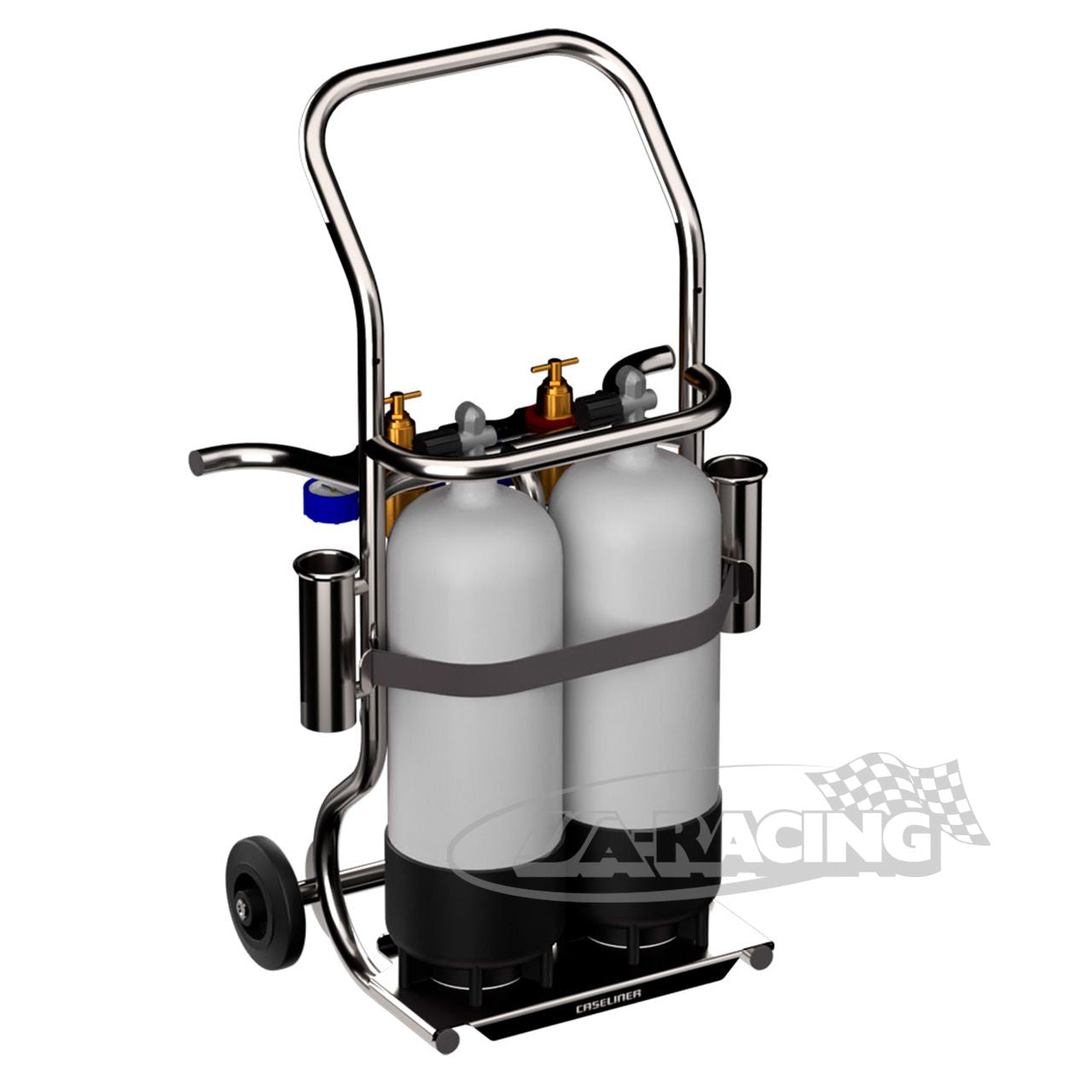 Caseliner Flaschenwagenkit PRO-2 2x15l Flasche und Druckregler R1+R4