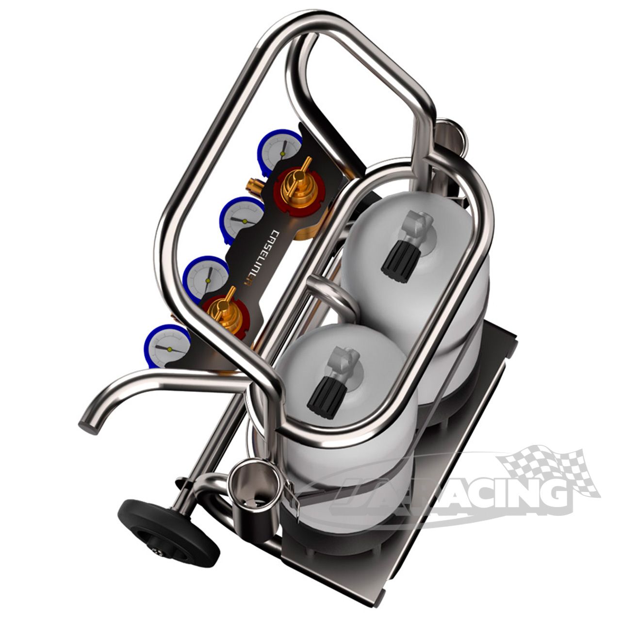 Caseliner Flaschenwagenkit PRO-2 2x18l Flasche und Druckregler R1+R4