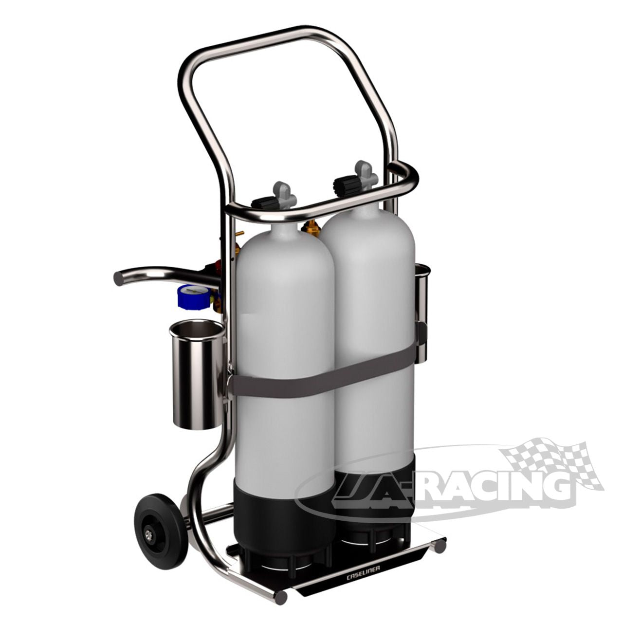Caseliner Flaschenwagenkit PRO-2 2x18l Flasche und Druckregler R1+R4