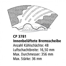 Ø 330,00mm x 28,0mm AP Bremsscheibe CP3781-2002/03G8