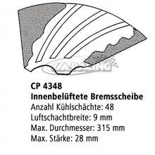Ø 295,00mm x 25,4mm AP Bremsscheibe CP4348-894/95G4