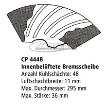 Ø 280,00mm x 21,0mm AP Bremsscheibe CP4448-746/47G4