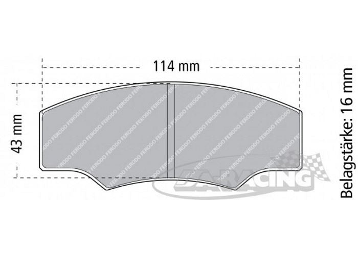CP2340 D43 AP Racing Bremsbelag