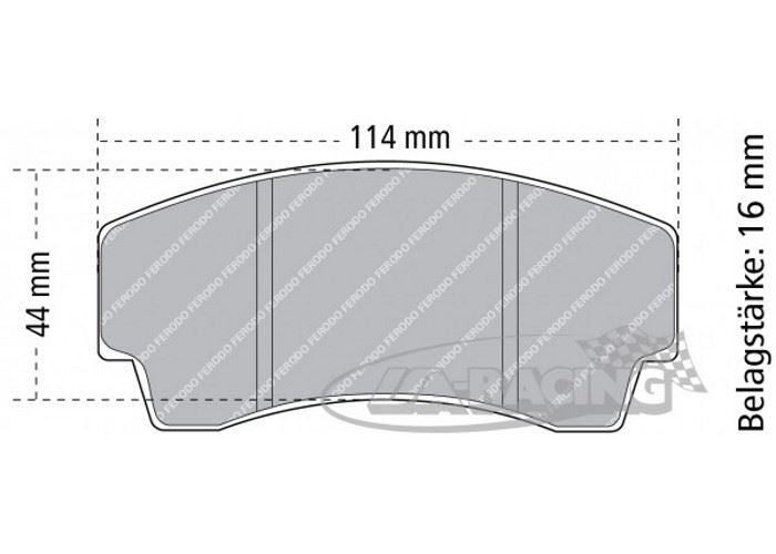 CP3345 D44 AP Racing Bremsbelag
