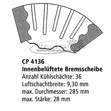 Ø 254,00mm x 21,00mm AP Bremsscheibe CP4136-568G4