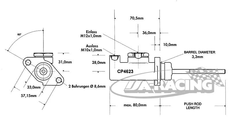 CP4623 Aluminiumzylinder
