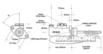 CP4623 Aluminiumzylinder