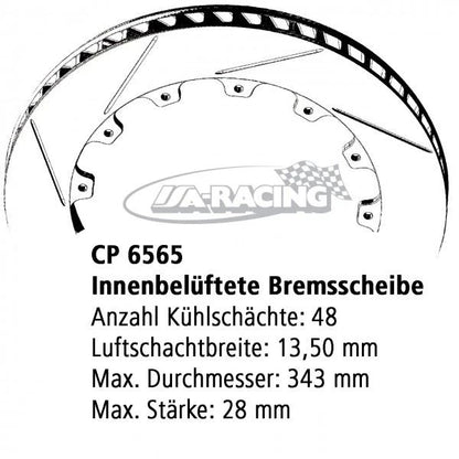 Ø 330,00mm x 28,0mm AP Bremsscheibe CP6565-194/95CG8