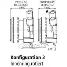 Leichter AP Racing Ausrückzylinder 38mm Kontaktfläche, Innenring rotiert