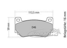 CP7600 D46 AP Racing Bremsbelag