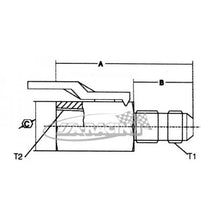 Absperrventil Aluminium mit Aussen- und Innengewinde
