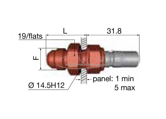 Stäubli SPT05 Verschlussnippel Bulkhead D-06