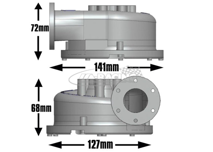 Elektronische Wasserpumpe EWP140 mit Alugehäuse, Förderleistung 147 l/min