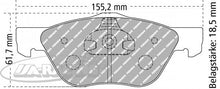 FDS1052 Ferodo Bremsbelag