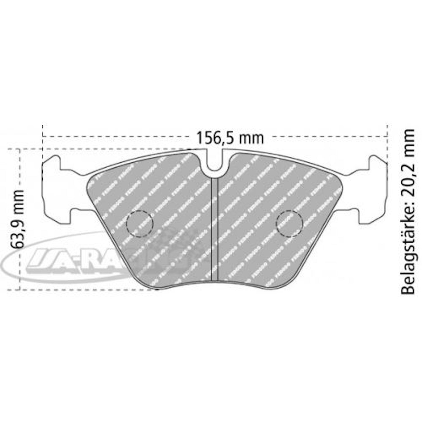 FCP1073 Ferodo Bremsbelag