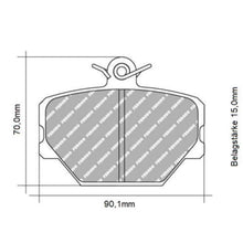 FCP1162 Ferodo Bremsbelag