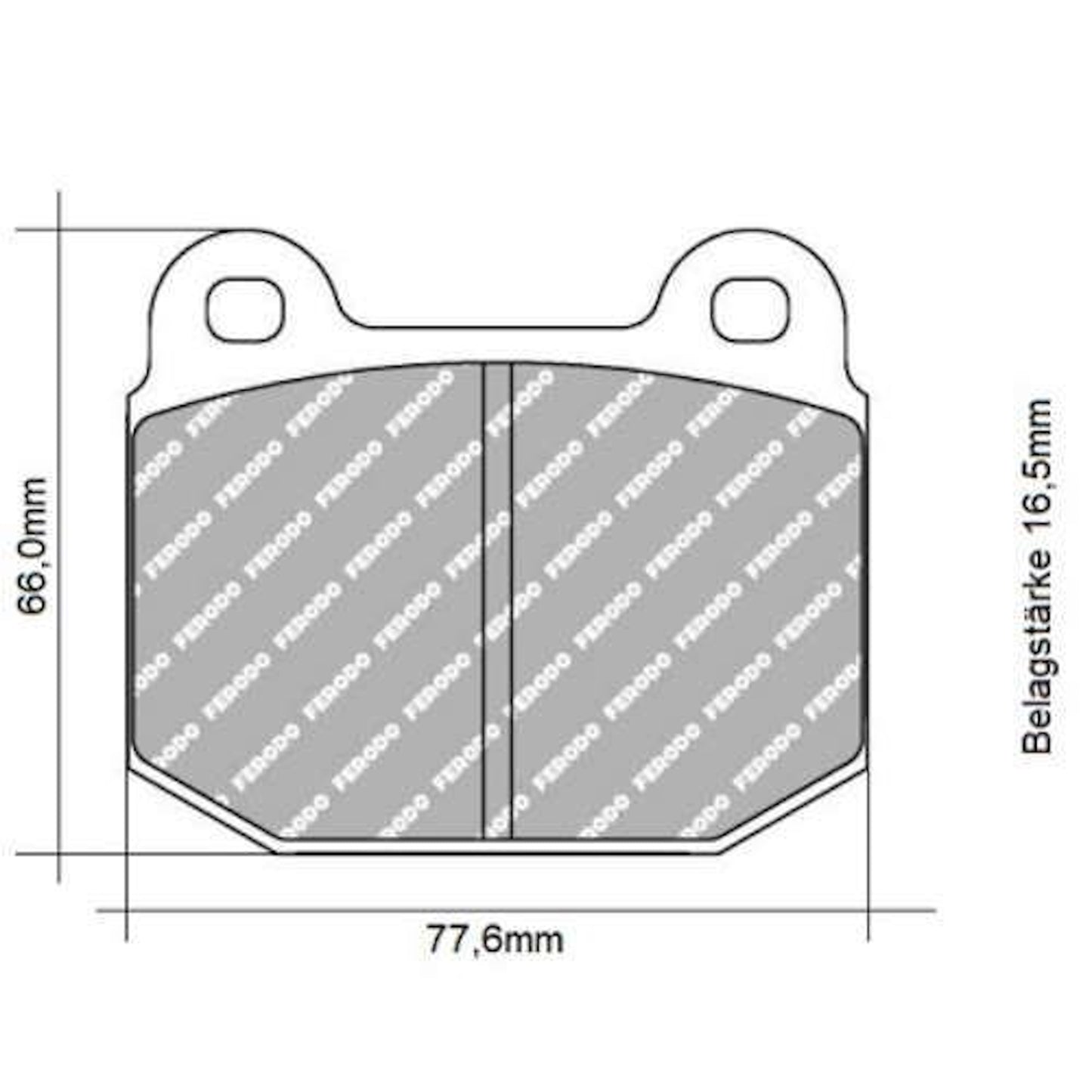 FCP116 Ferodo Bremsbelag