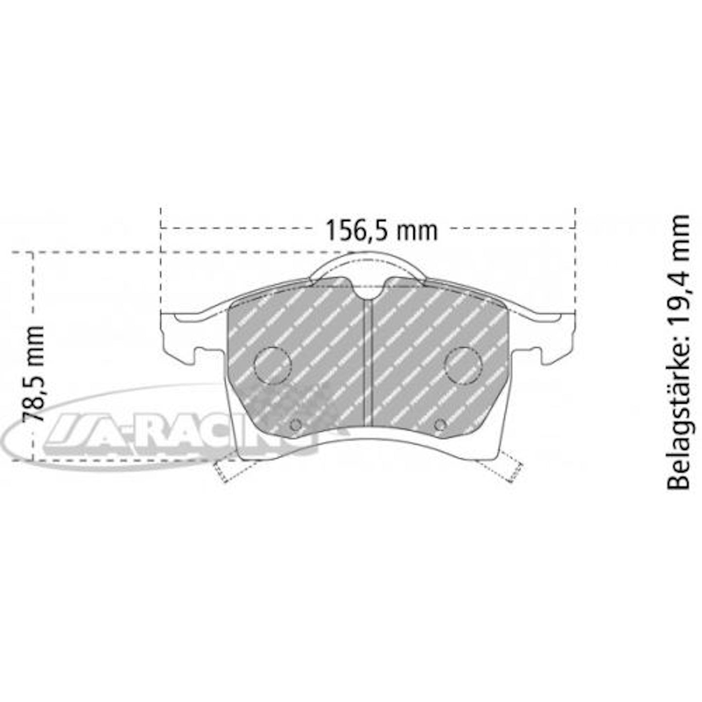 FCP1295 Ferodo Bremsbelag