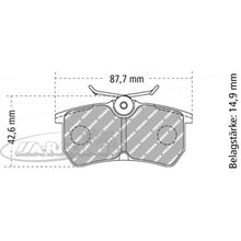 FCP1319 Ferodo Bremsbelag