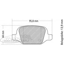 FCP1324 Ferodo Bremsbelag