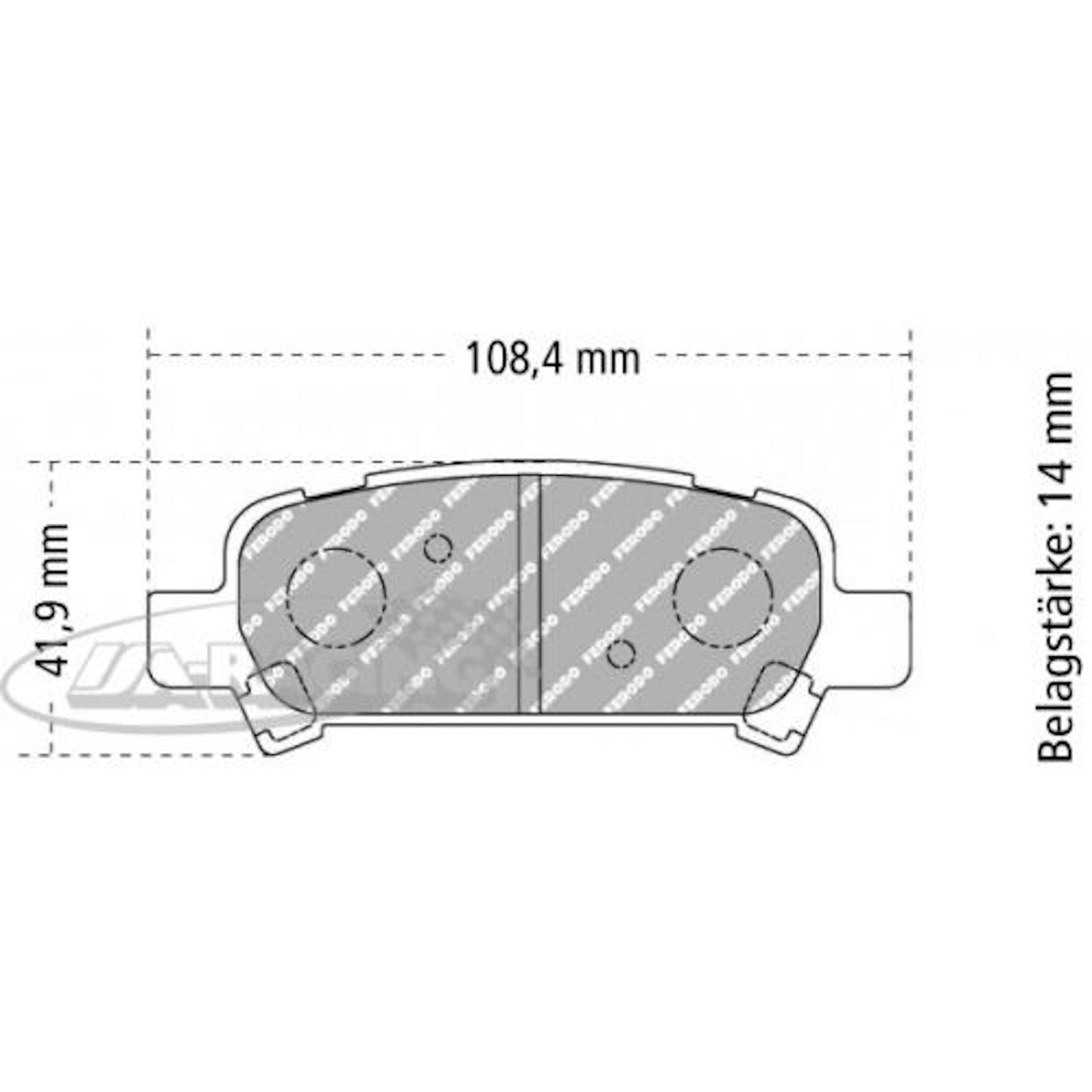 FCP1333 Ferodo Bremsbelag
