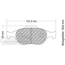 FCP1394 Ferodo Bremsbelag