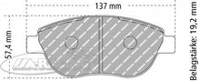 FDS1467 Ferodo Bremsbelag