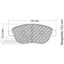 FCP1467 Ferodo Bremsbelag