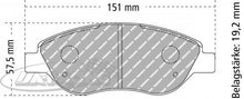 FDS1468 Ferodo Bremsbelag