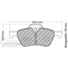 FCP1499 Ferodo Bremsbelag