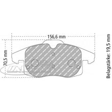FCP1520 Ferodo Bremsbelag