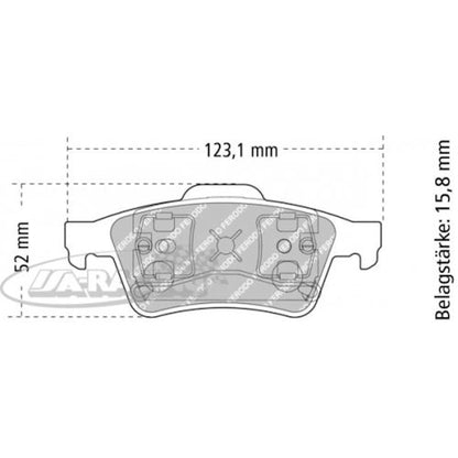 FCP1540 Ferodo Bremsbelag