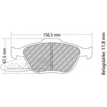 FCP1568 Ferodo Bremsbelag