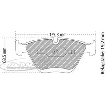 FCP1628 Ferodo Bremsbelag