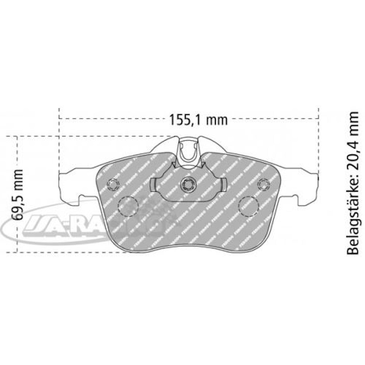 FCP1640 Ferodo Bremsbelag